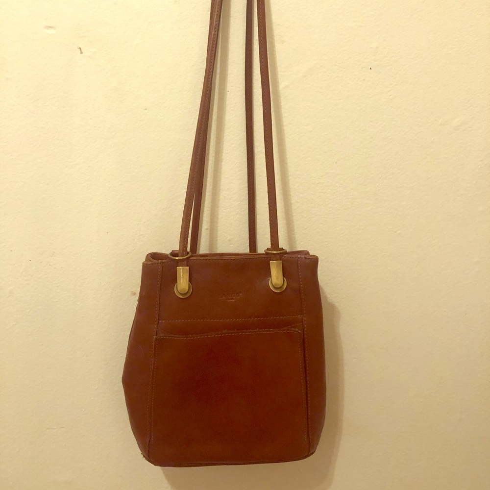 Vintage Lango Paris genuine leather back pack